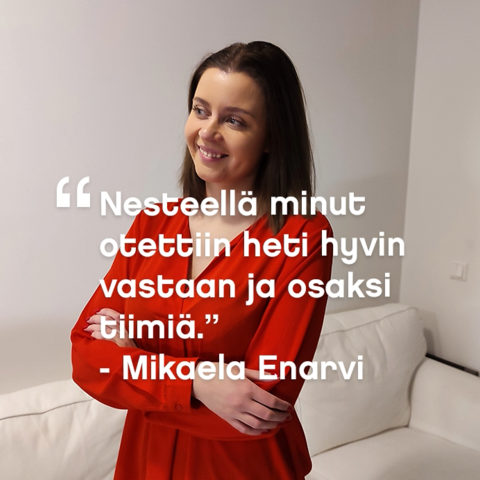 Neste kesätyökokemuksia Mikaela Enarvi.