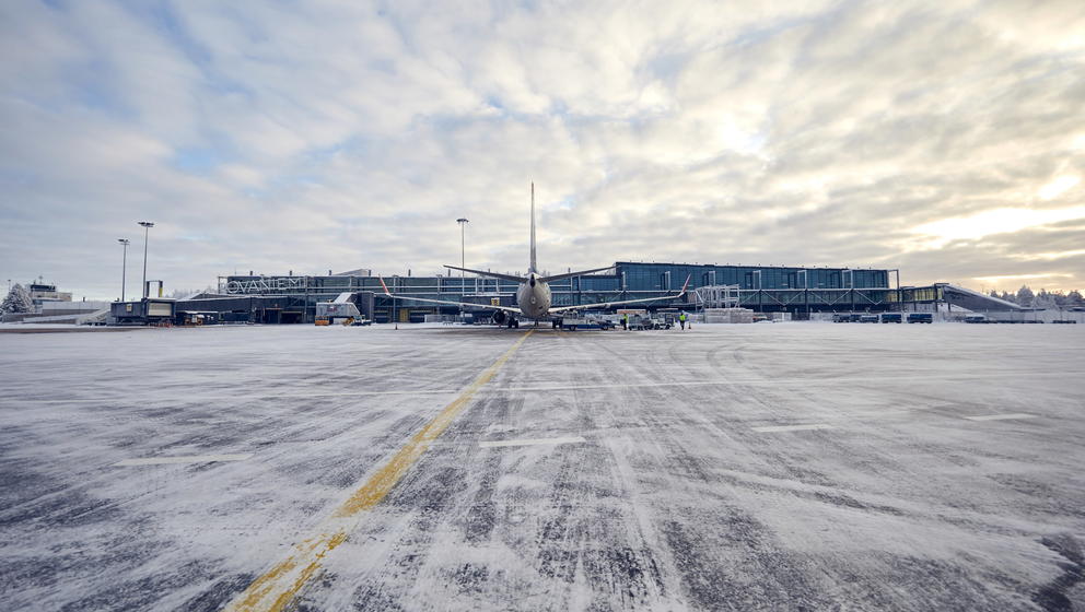 Finavia Rovaniemi airport in winter